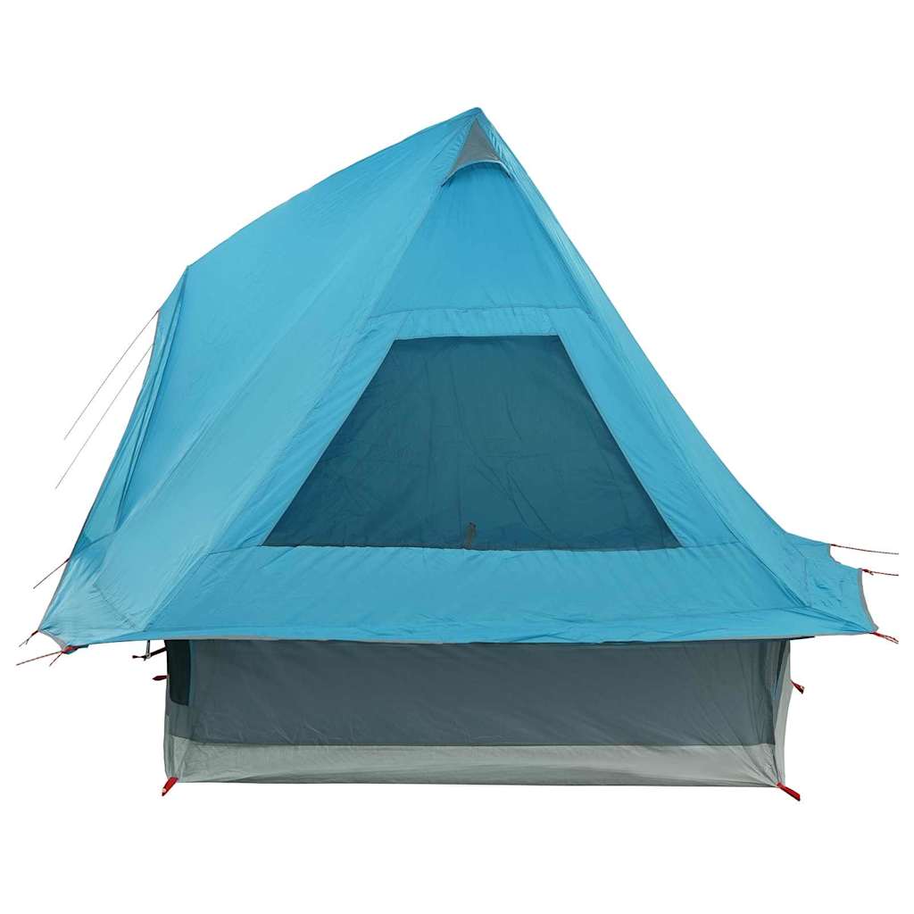 Tipi Zelt mit Dach mit Speicher Blau 466 x 310 x 240 cm Taft