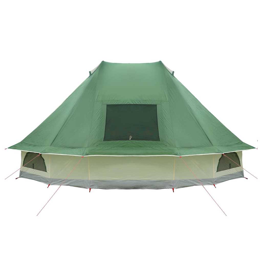Tipi Zelt mit Dach mit Speicher Grün 680 x 430 x 270 cm Taft