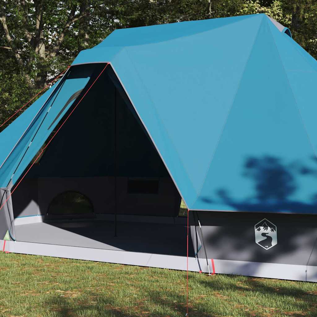 Tipi Zelt mit Dach mit Speicher Blau 680 x 430 x 270 cm Taft