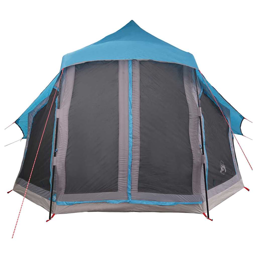Tipi Zelt mit Dach mit Speicher Blau 404 x 370 x 270 cm Taft