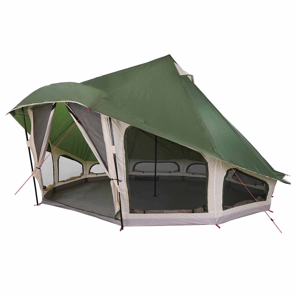 Tipi Zelt mit Dach mit Speicher Grün 508 x 470 x 300 cm Taft