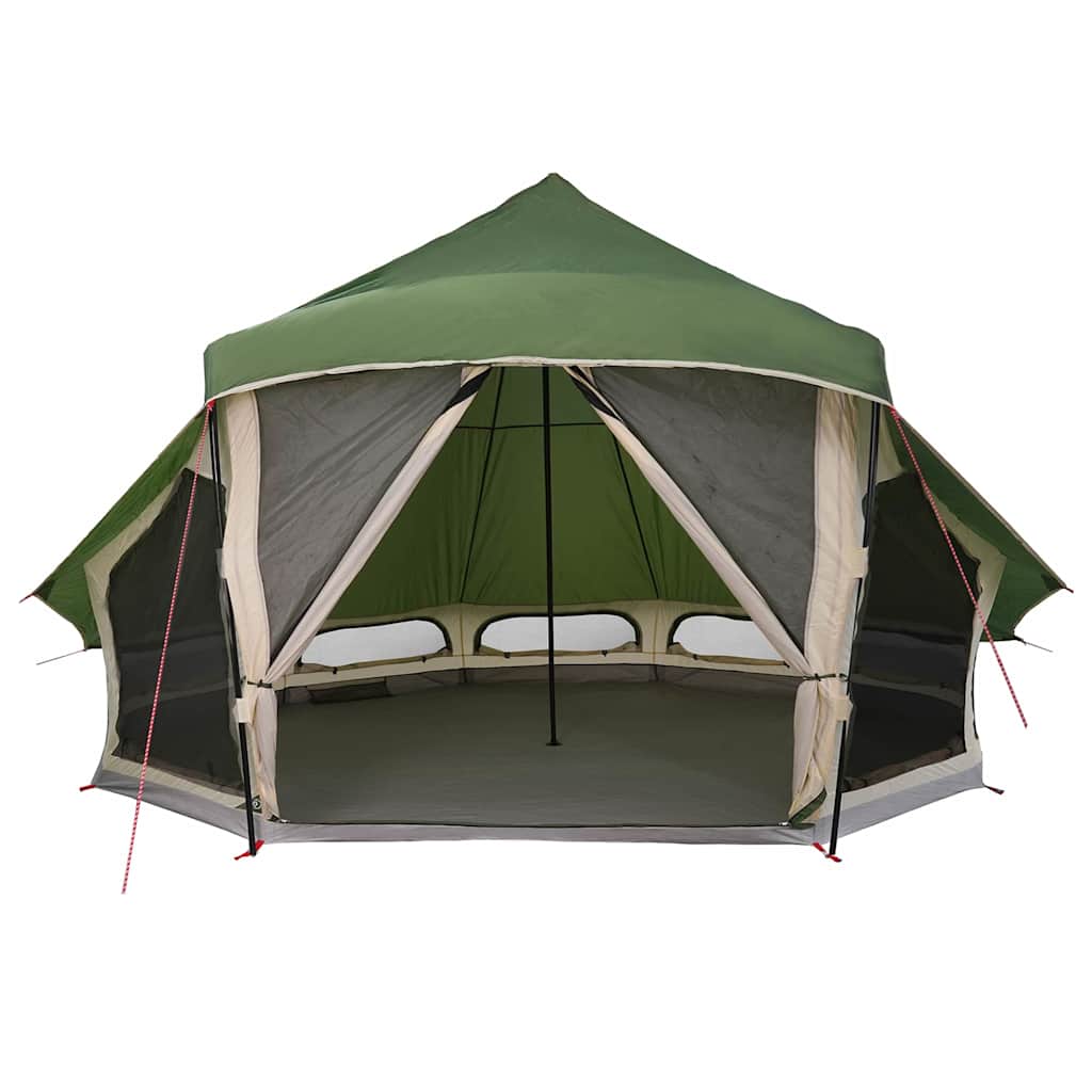 Tipi Zelt mit Dach mit Speicher Grün 508 x 470 x 300 cm Taft