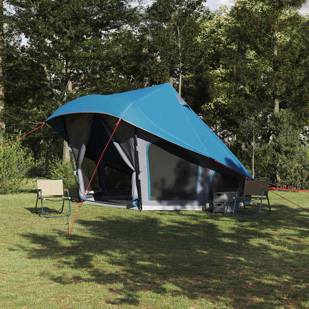 Tipi Zelt mit Dach mit Speicher Blau 508 x 470 x 300 cm Taft