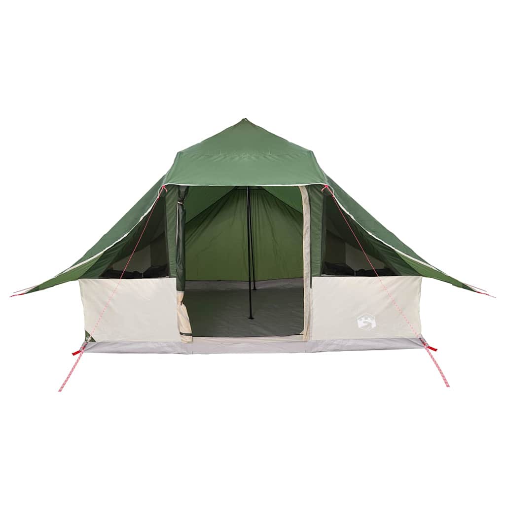 Tipi Zelt mit Dach mit Speicher Grün 364 x 281 x 257 cm Taft
