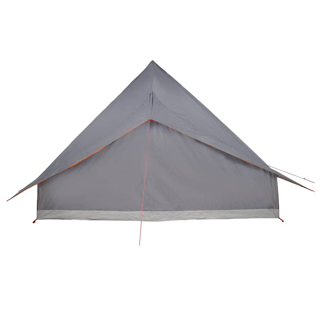 Tipi Zelt mit Dach Grau und Orange 364 x 281 x 257 cm Taft