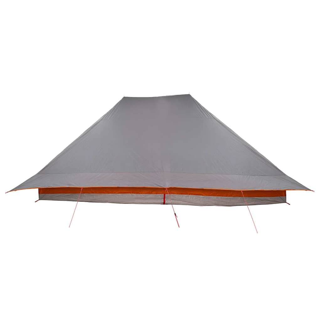 Tipi Zelt mit Dach Grau und Orange 660 x 456 x 200 cm Taft