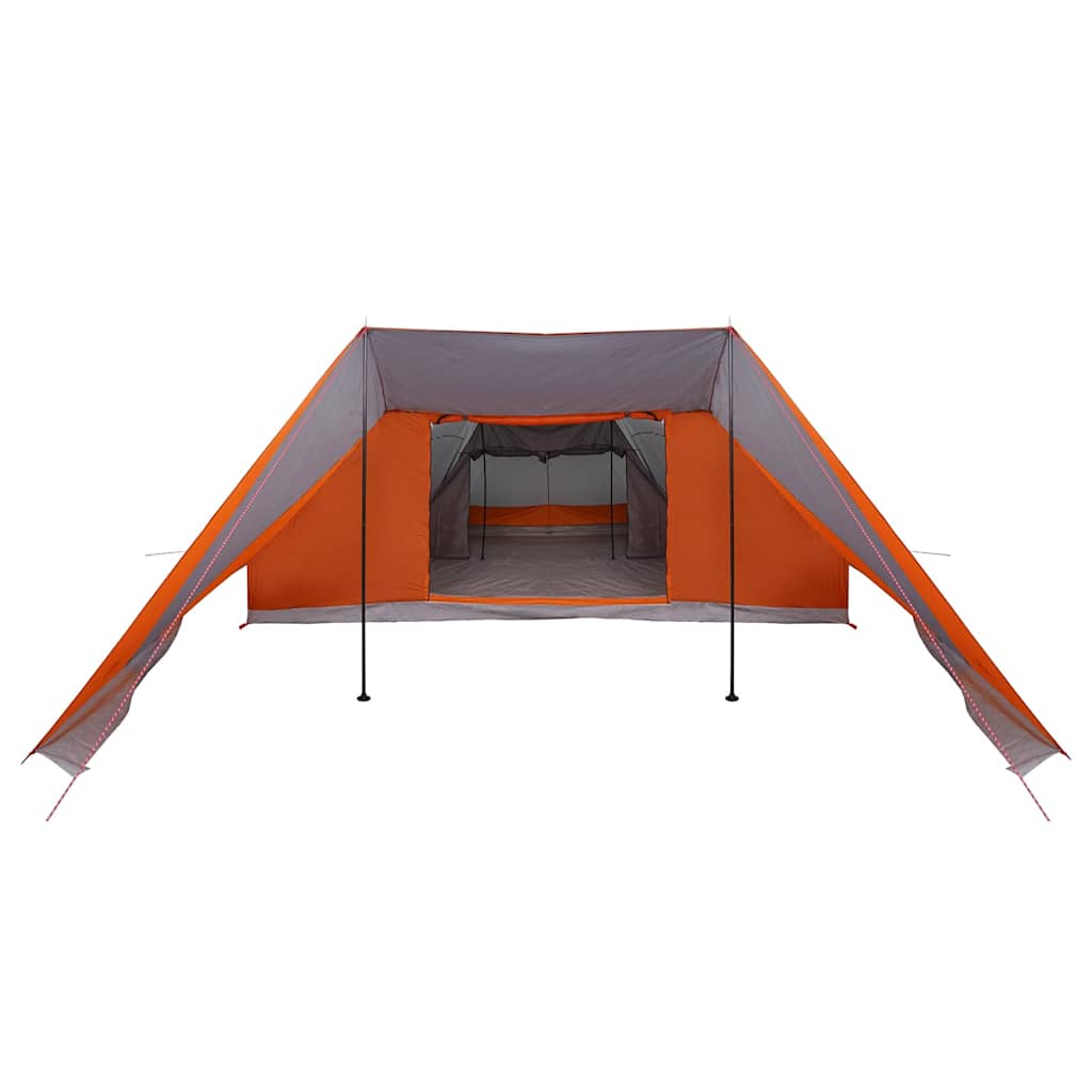 Tipi Zelt mit Dach Grau und Orange 660 x 456 x 200 cm Taft