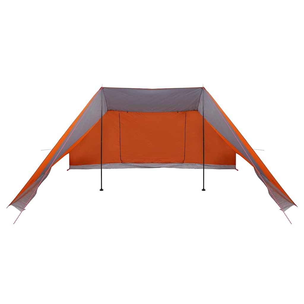 Tipi Zelt mit Dach Grau und Orange 660 x 456 x 200 cm Taft