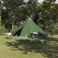 Tipi Zelt mit Dach mit Speicher Grün 560 x 560 x 300 cm Taft