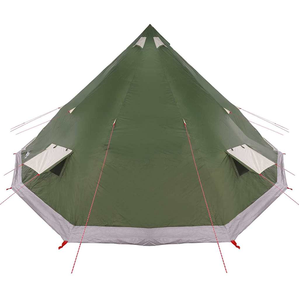 Tipi Zelt mit Dach mit Speicher Grün 560 x 560 x 300 cm Taft