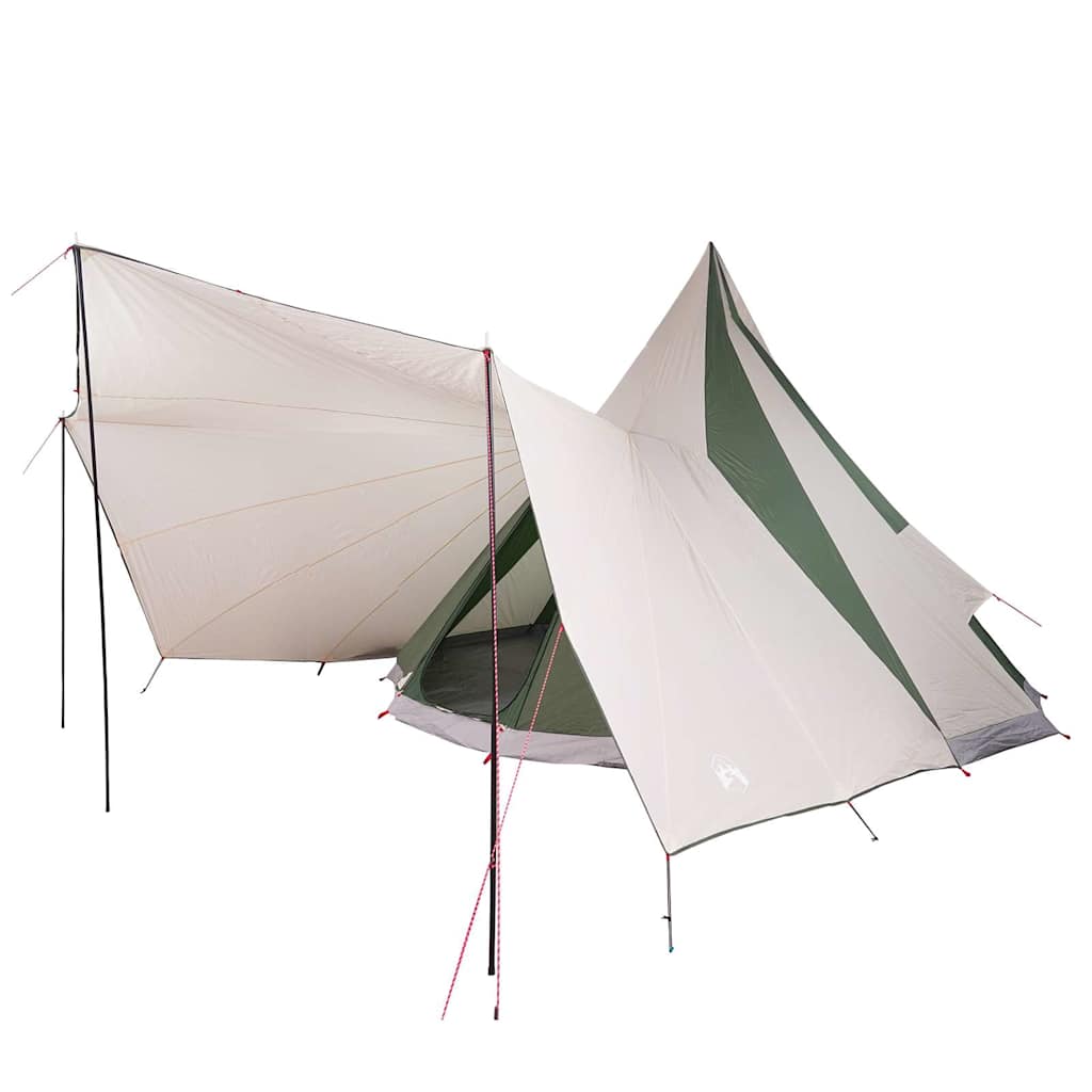 Tipi Zelt mit Dach mit Speicher Grün 510 x 690 x 330 cm Taft