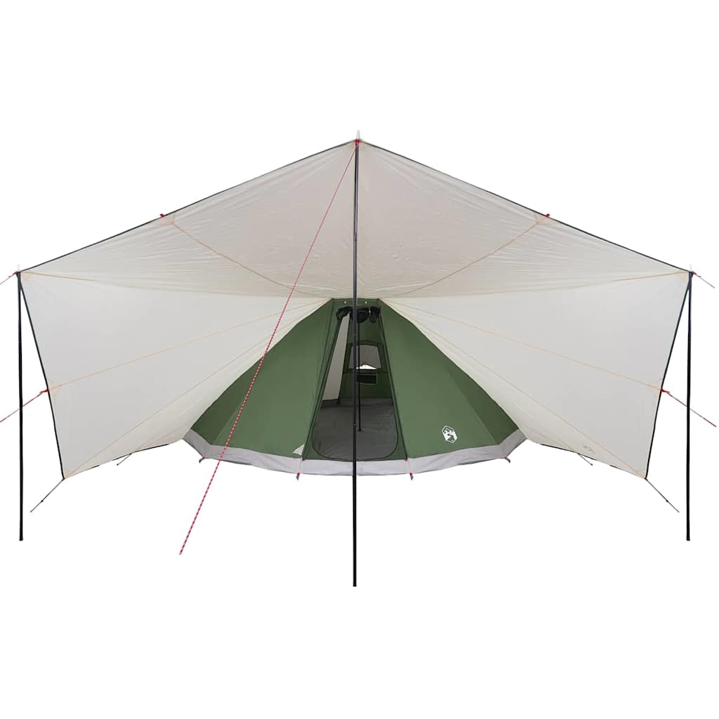Tipi Zelt mit Dach mit Speicher Grün 510 x 690 x 330 cm Taft