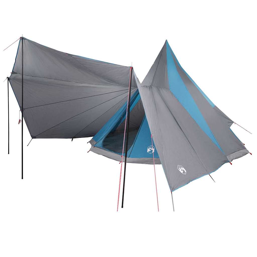 Tipi Zelt mit Dach mit Speicher Blau 510 x 690 x 330 cm Taft