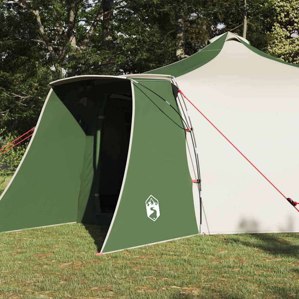 Tipi Zelt mit Dach mit Speicher Grün 492 x 492 x 275 cm Taft