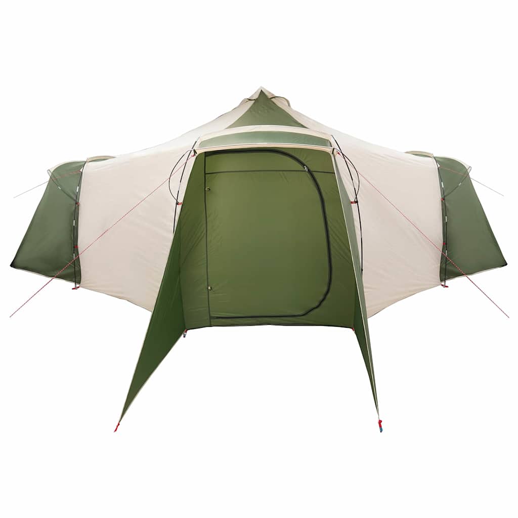 Tipi Zelt mit Dach mit Speicher Grün 492 x 492 x 275 cm Taft