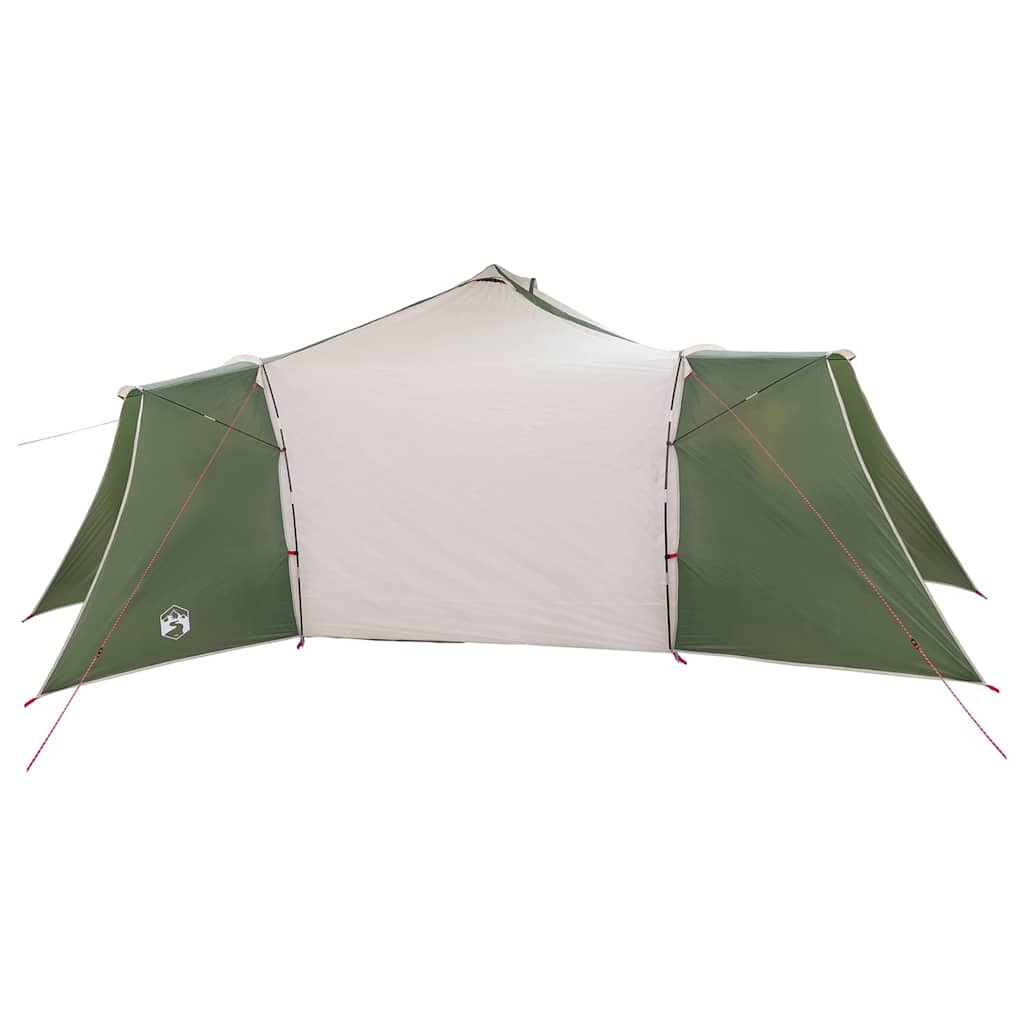 Tipi Zelt mit Dach mit Speicher Grün 492 x 492 x 275 cm Taft