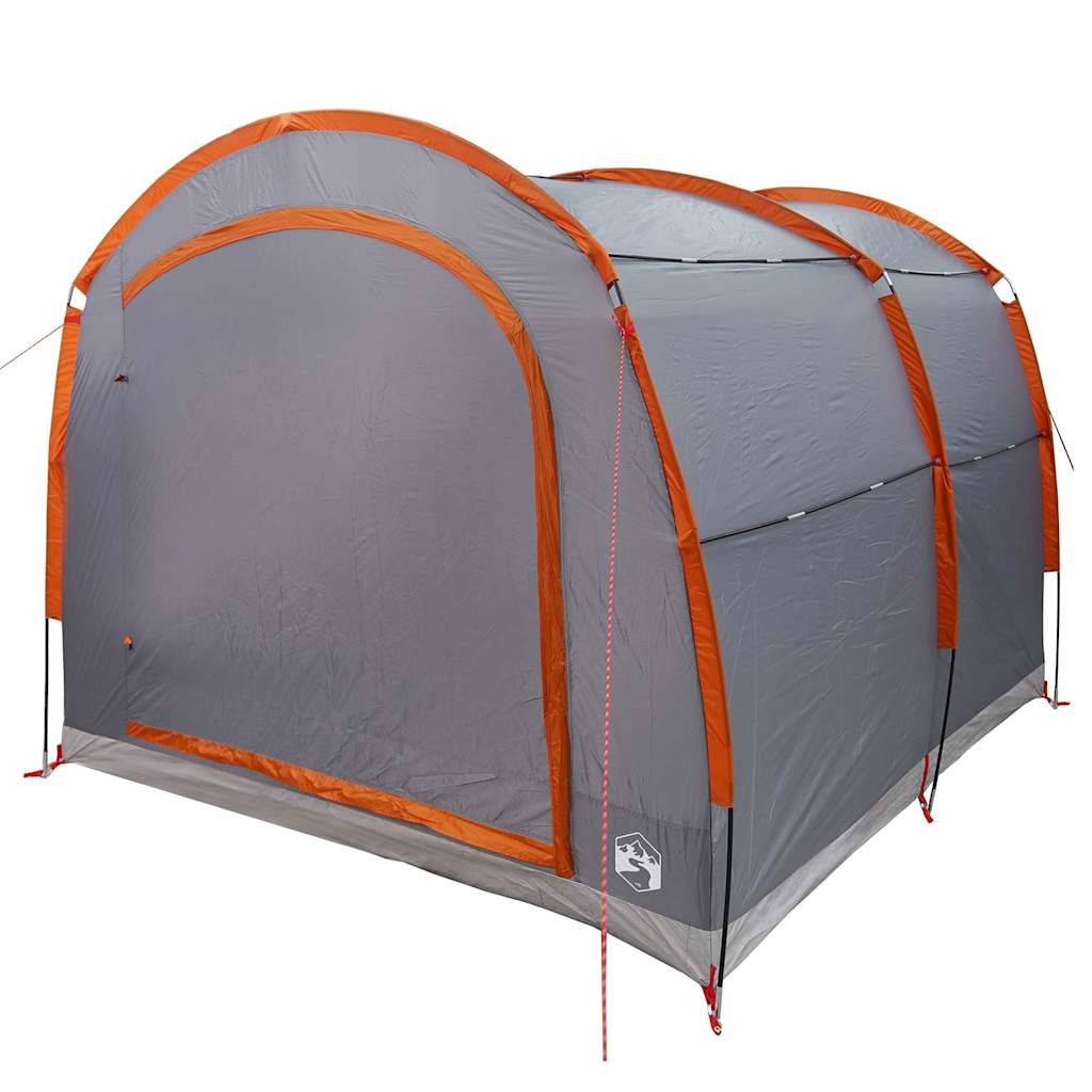 Zelt mit Dach Grau und Orange 268 x 240 x 191 cm Polyester