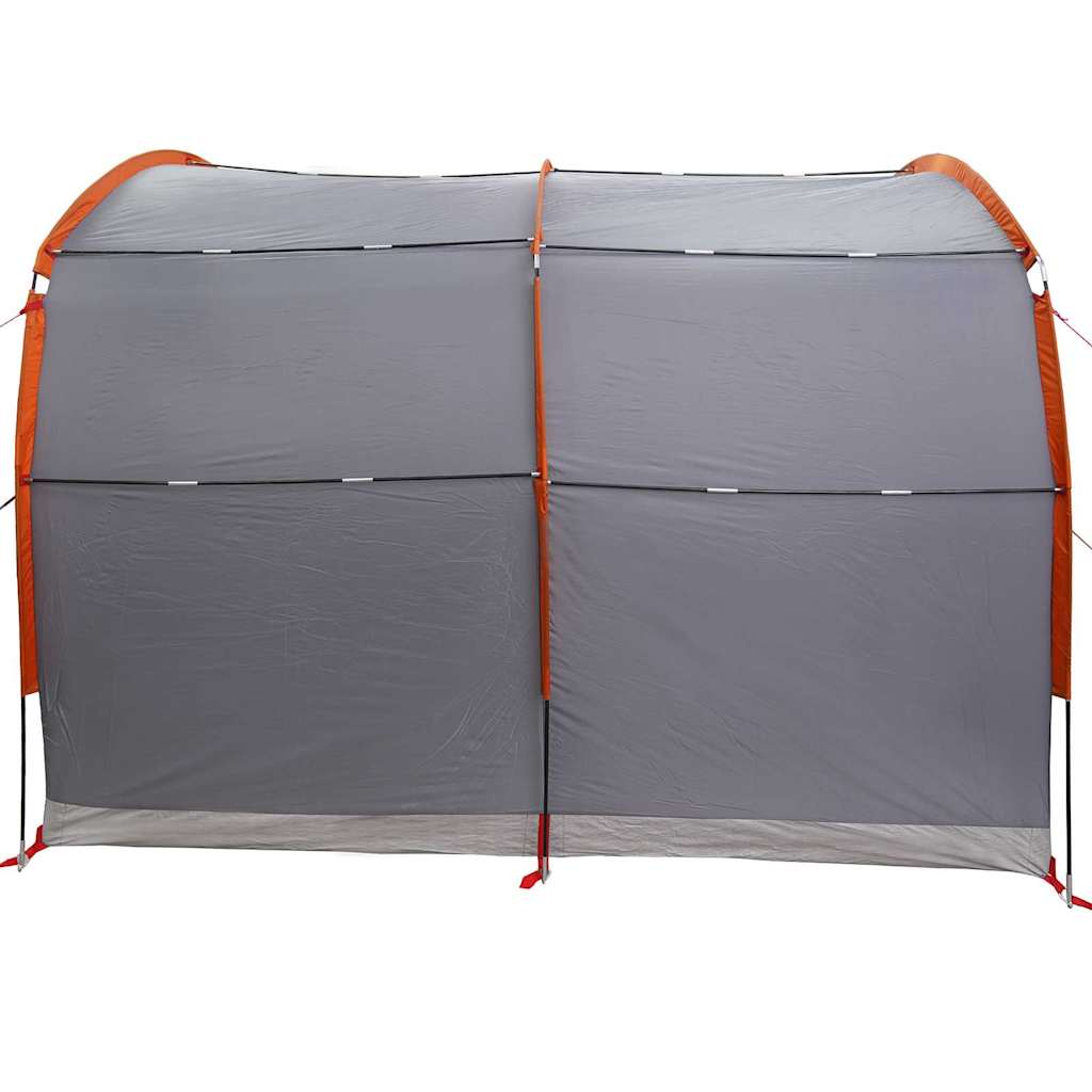 Zelt mit Dach Grau und Orange 268 x 240 x 191 cm Polyester