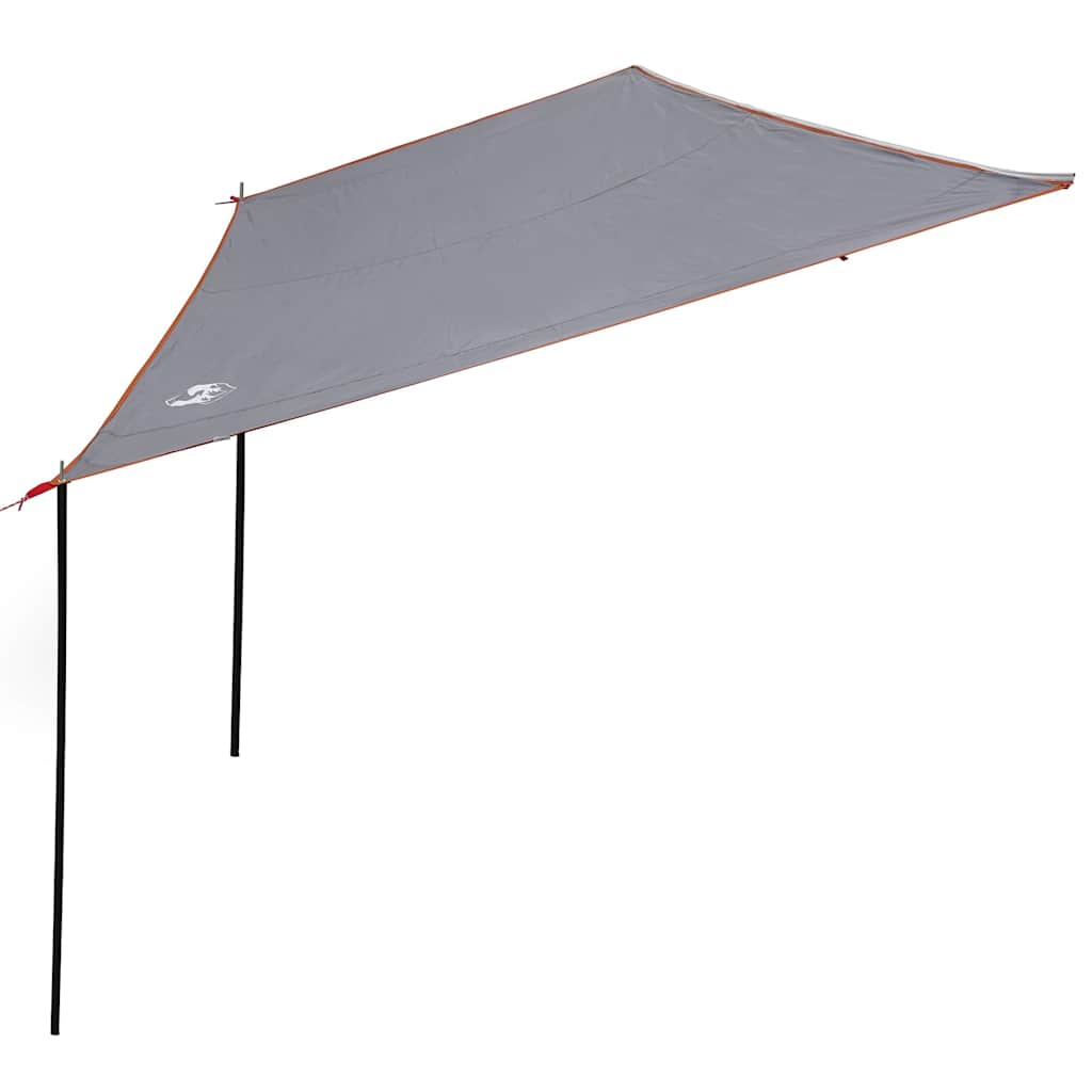 Wohnwagenmarkise Personen 240 x 350 cm Grau und Orange Taft