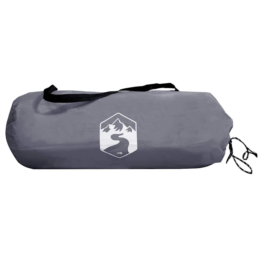 Wohnwagenmarkise Personen 240 x 460 cm Grau und Orange Taft