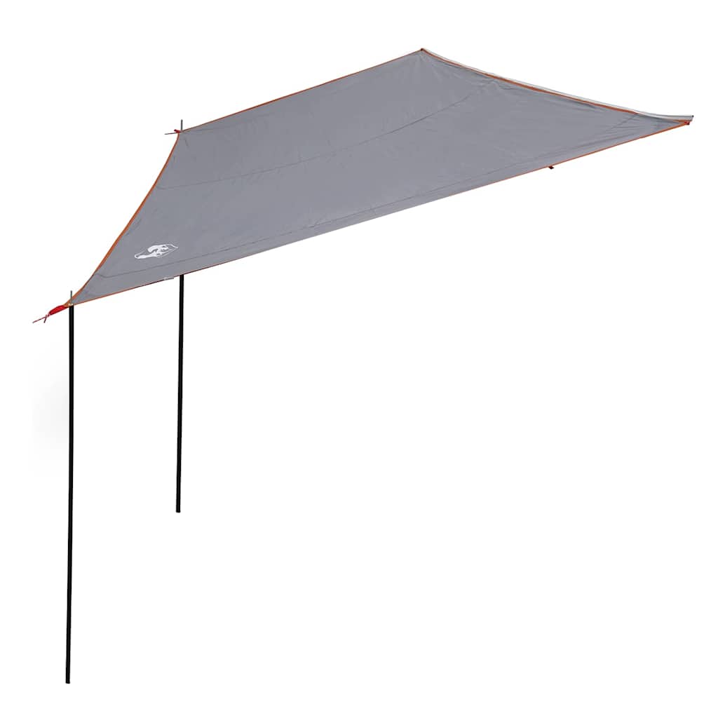 Wohnwagenmarkise Personen 240 x 460 cm Grau und Orange Taft