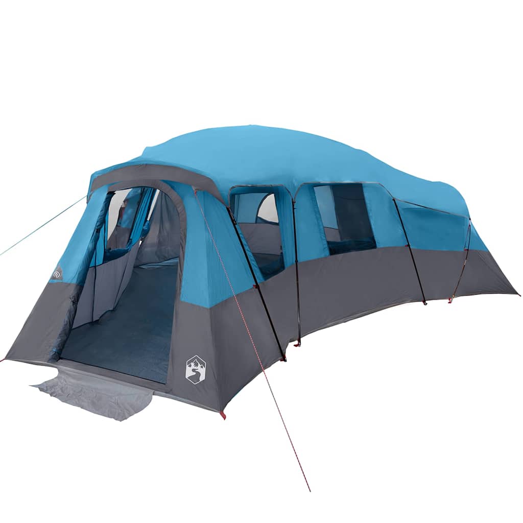 Familienzelt mit Dach mit Speicher Blau 762 x 655 x 218 cm Taft