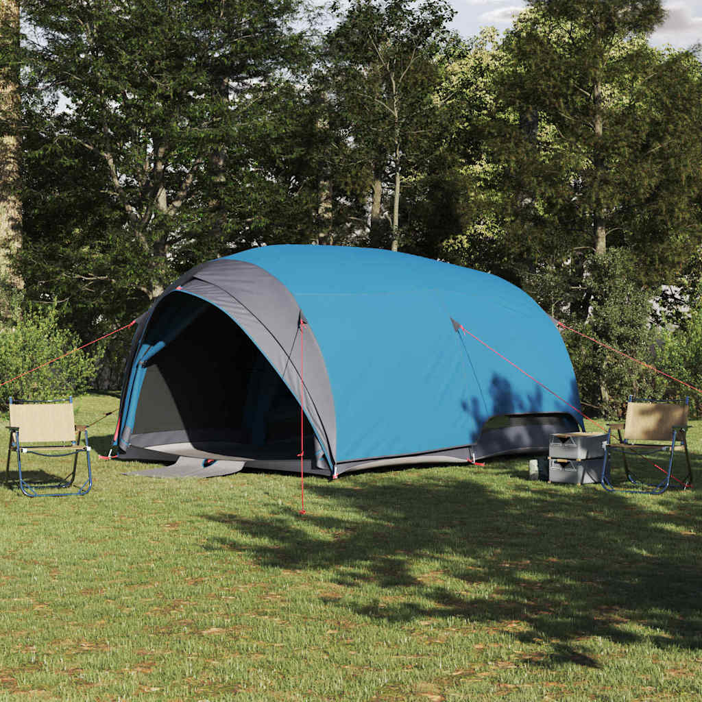 Tunnelzelt mit Dach mit Speicher Blau 410 x 285 x 198 cm Taft