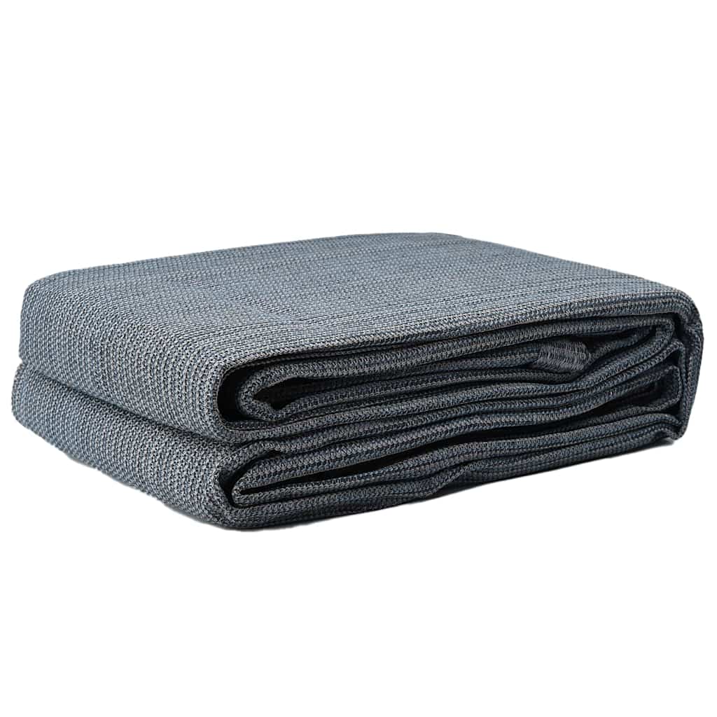 Zeltteppich Blau und Grau 450 x 250 cm Polyethylen