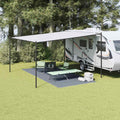 Zeltteppich Blau und Grau 550 x 250 cm Polyethylen
