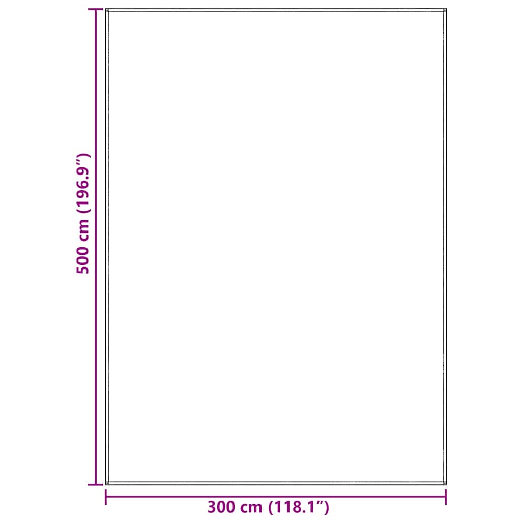 Zeltteppich Blau und Grau 500 x 300 cm Polyethylen