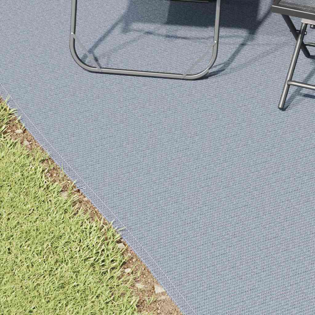 Zeltteppich Blau und Grau 600 x 300 cm Polyethylen