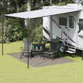 Zeltteppich Hellgrau 350 x 250 cm Polyethylen