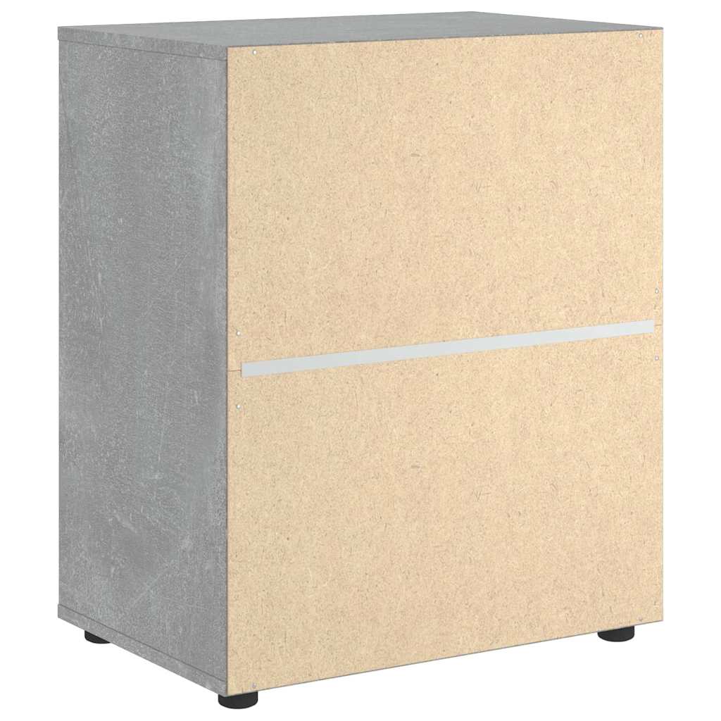 Sideboard VISNES Betongrau 60x40x73 cm Holzwerkstoff