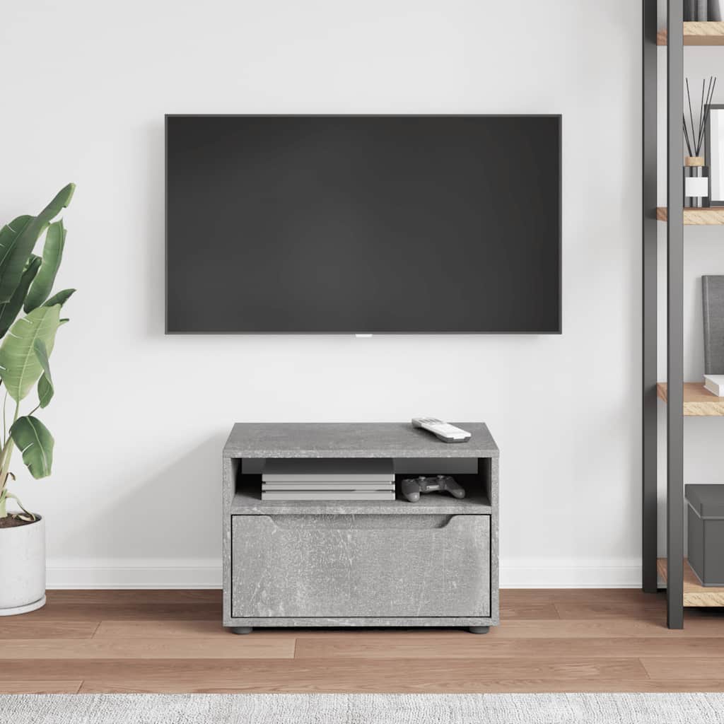 TV-Schrank VISNES Betongrau 60x40x38 cm Holzwerkstoff