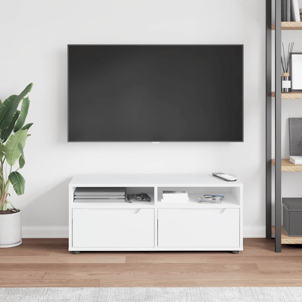 TV-Schrank VISNES Weiß 100x40x38 cm Holzwerkstoff