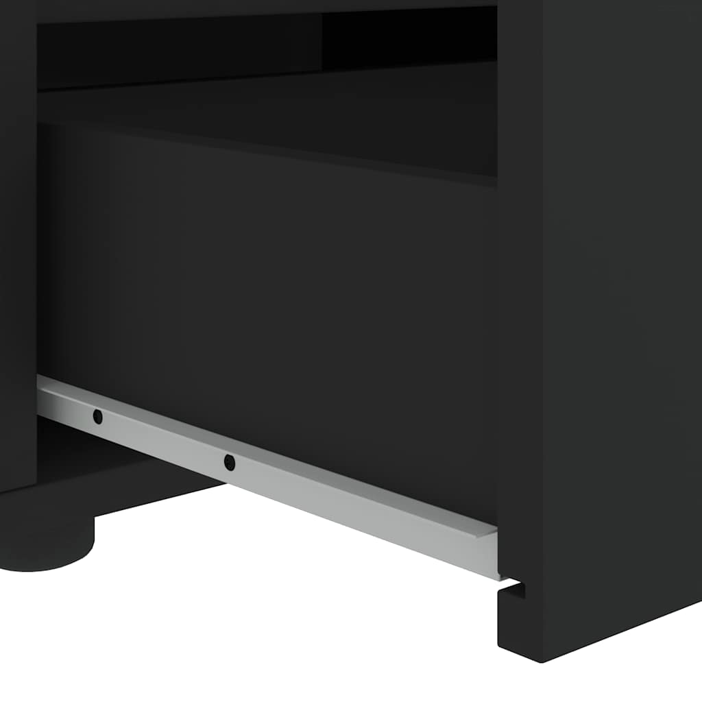 TV-Schrank VISNES Schwarz 100x40x38 cm Holzwerkstoff