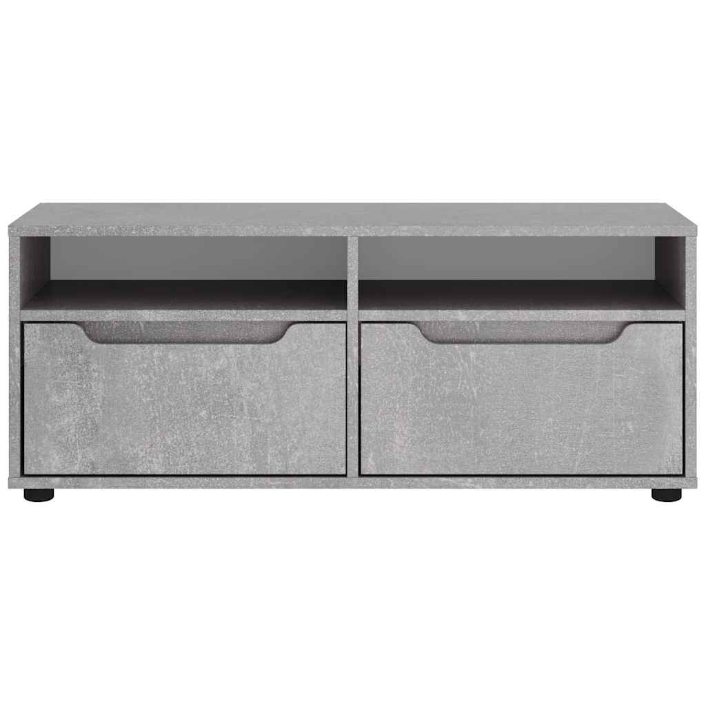 TV-Schrank VISNES Betongrau 100x40x38 cm Holzwerkstoff