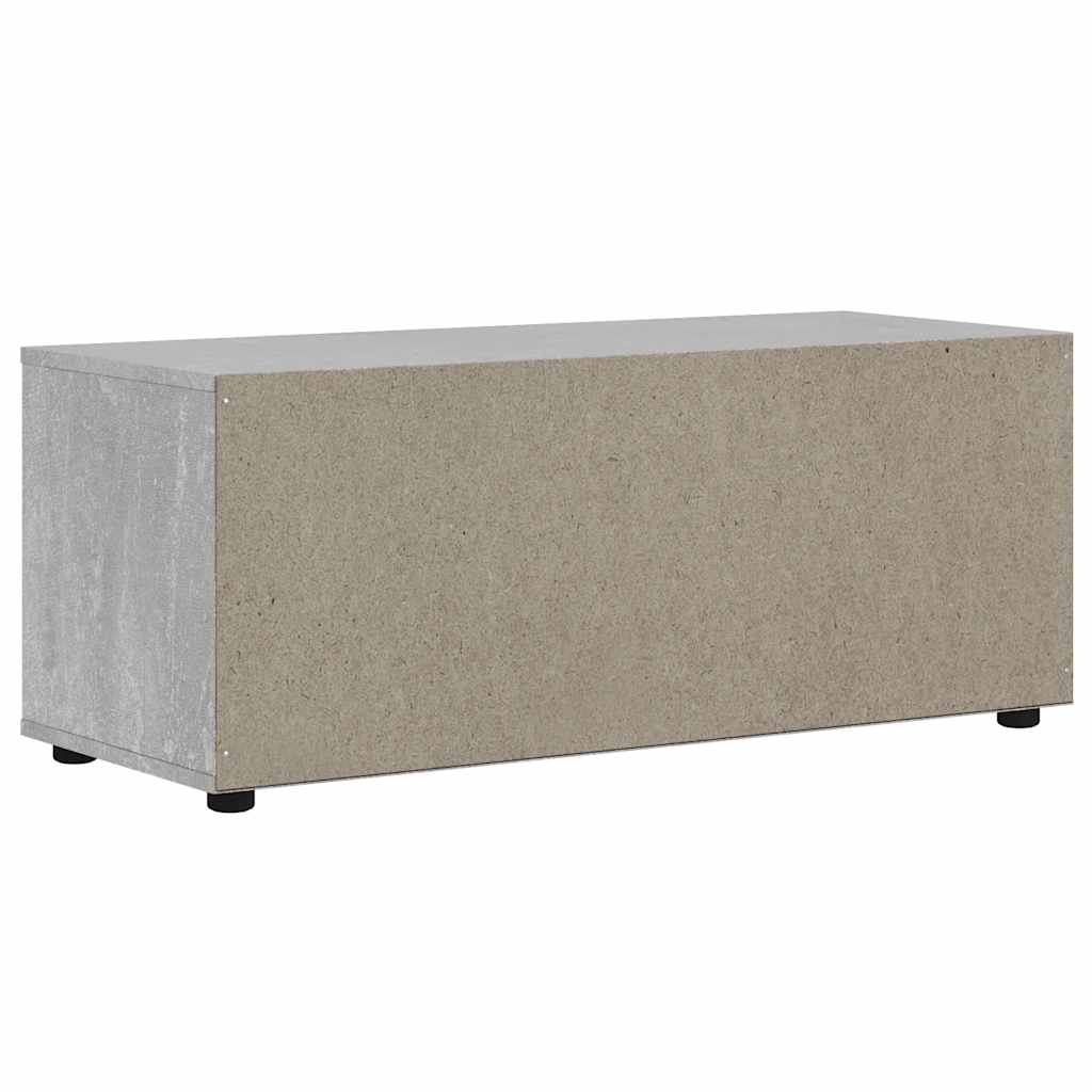 TV-Schrank VISNES Betongrau 100x40x38 cm Holzwerkstoff