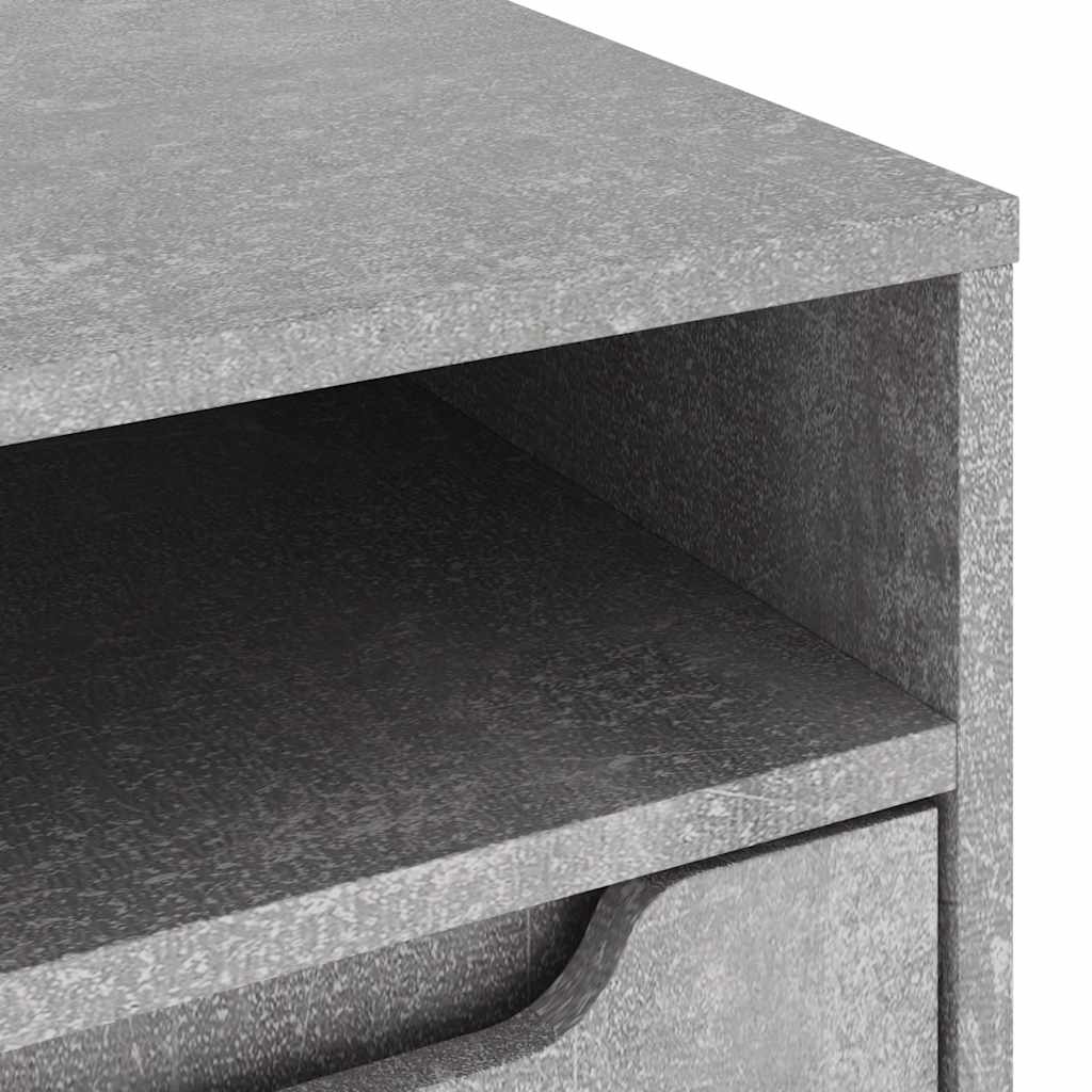 TV-Schrank VISNES Betongrau 100x40x38 cm Holzwerkstoff