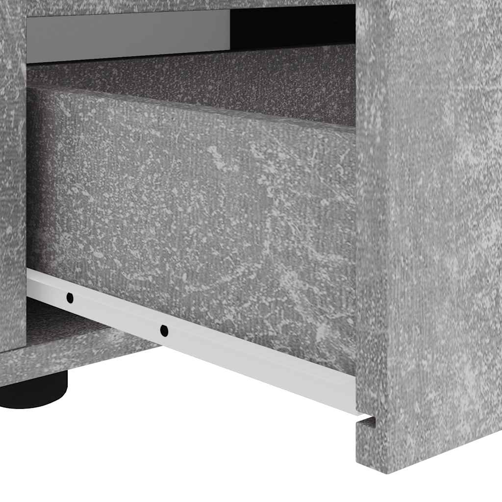 TV-Schrank VISNES Betongrau 100x40x38 cm Holzwerkstoff