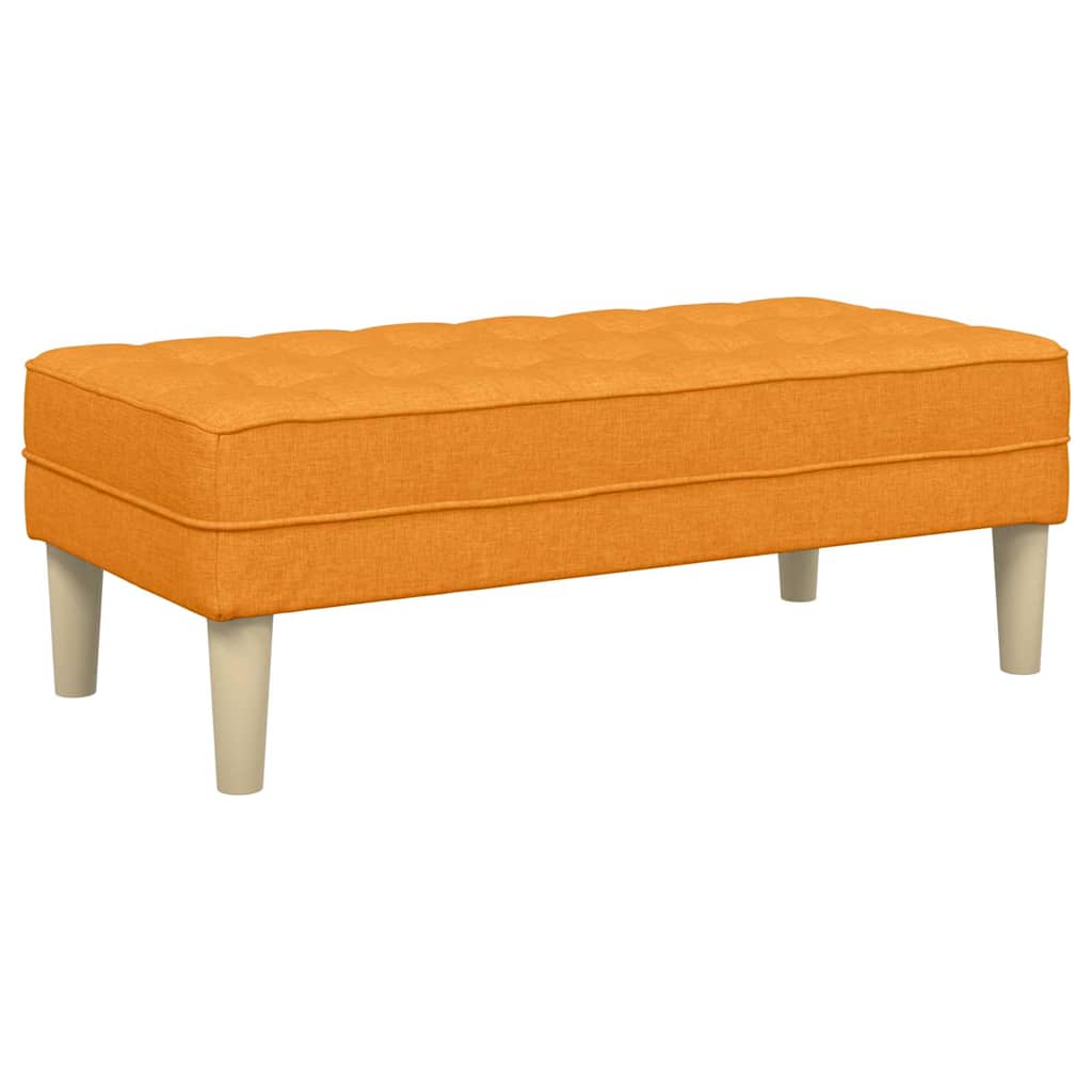 Bank mit Kissen Dunkelgelb 113 x 57 x 39 cm Stoff