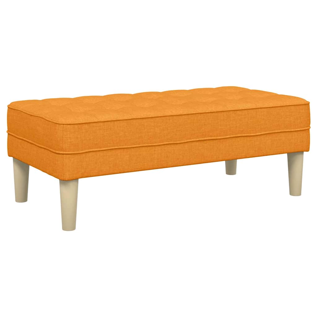 Bank mit Kissen Dunkelgelb 113 x 57 x 39 cm Stoff