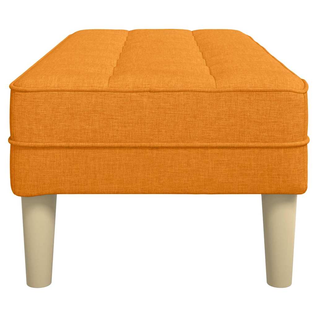 Bank mit Kissen Dunkelgelb 113 x 57 x 39 cm Stoff