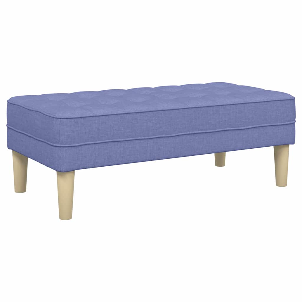 Bank mit Kissen Jeans blau 113 x 57 x 39 cm Stoff