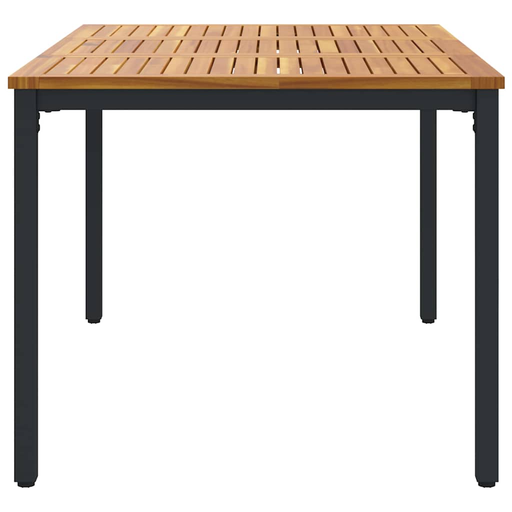 Tisch für Outdoor Natürlich und Schwarz 150 x 90 x 75 cm