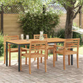 Tisch für Outdoor Natürlich und Schwarz 180 x 90 x 75 cm