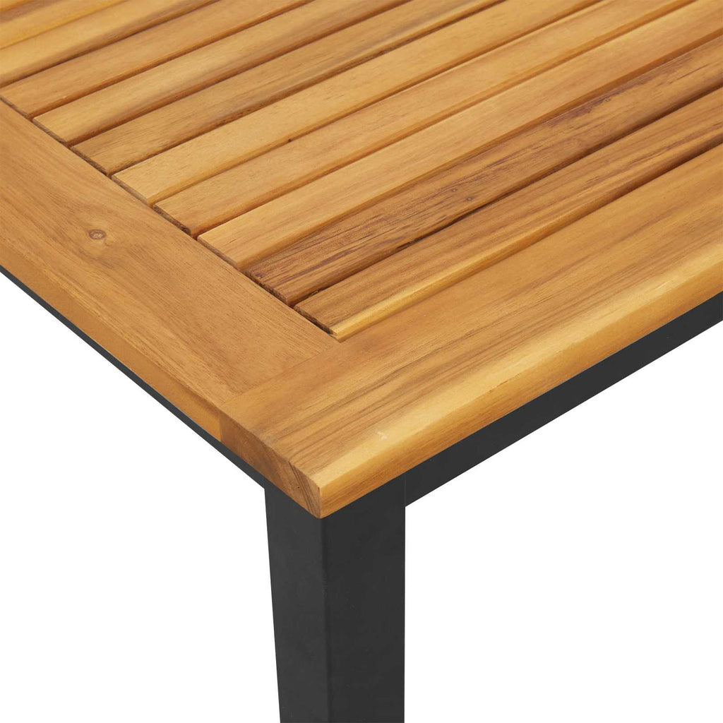 Tisch für Outdoor Natürlich und Schwarz 45 x 45 x 38 cm