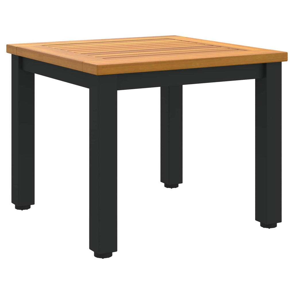 Tisch für Outdoor Natürlich und Schwarz 45 x 45 x 38 cm