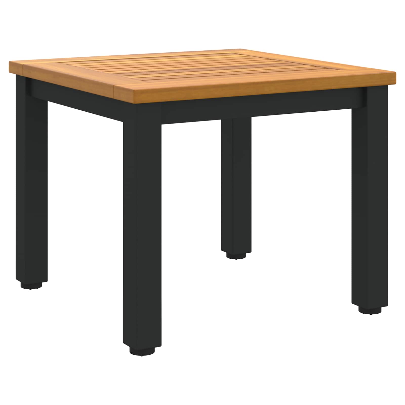Tisch für Outdoor Natürlich und Schwarz 45 x 45 x 38 cm