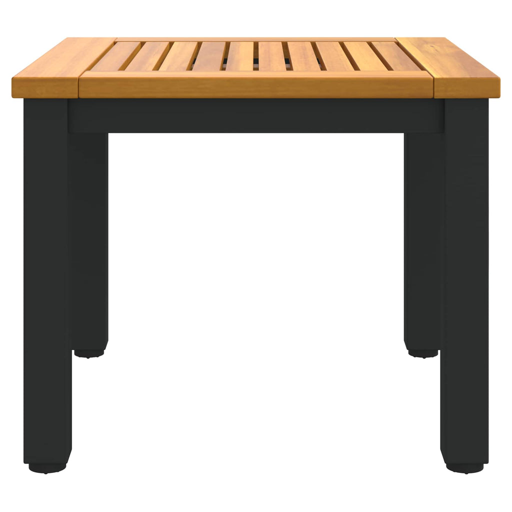 Tisch für Outdoor Natürlich und Schwarz 45 x 45 x 38 cm